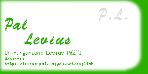 pal levius business card